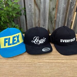 Logic Bobby Tarantino Adult Mens Ball Cap Hats Lot of Three